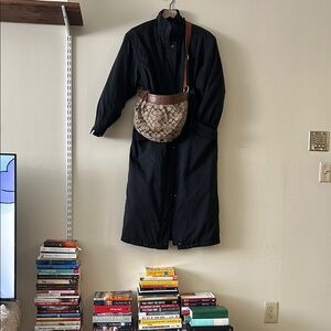 Vintage Forecaster Of Boston Long Black Coat / Perfect for rainy days